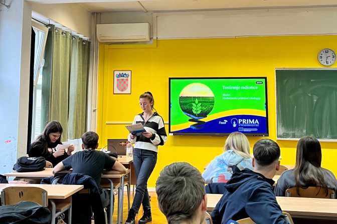 RADIONICA „MEDITERANSKA PREHRANA I EKOLOGIJA“ U TURISTIČKO – UGOSTITELJSKOJ ŠKOLI ŠIBENIK