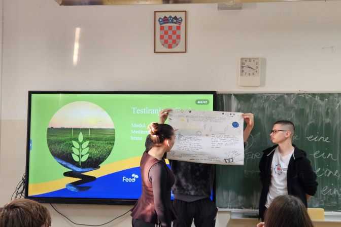 RADIONICA „MEDITERANSKA PREHRANA I INDUSTRIJA HRANE“ U GIMNAZIJI ANTUNA VRANČIĆA ŠIBENIK 