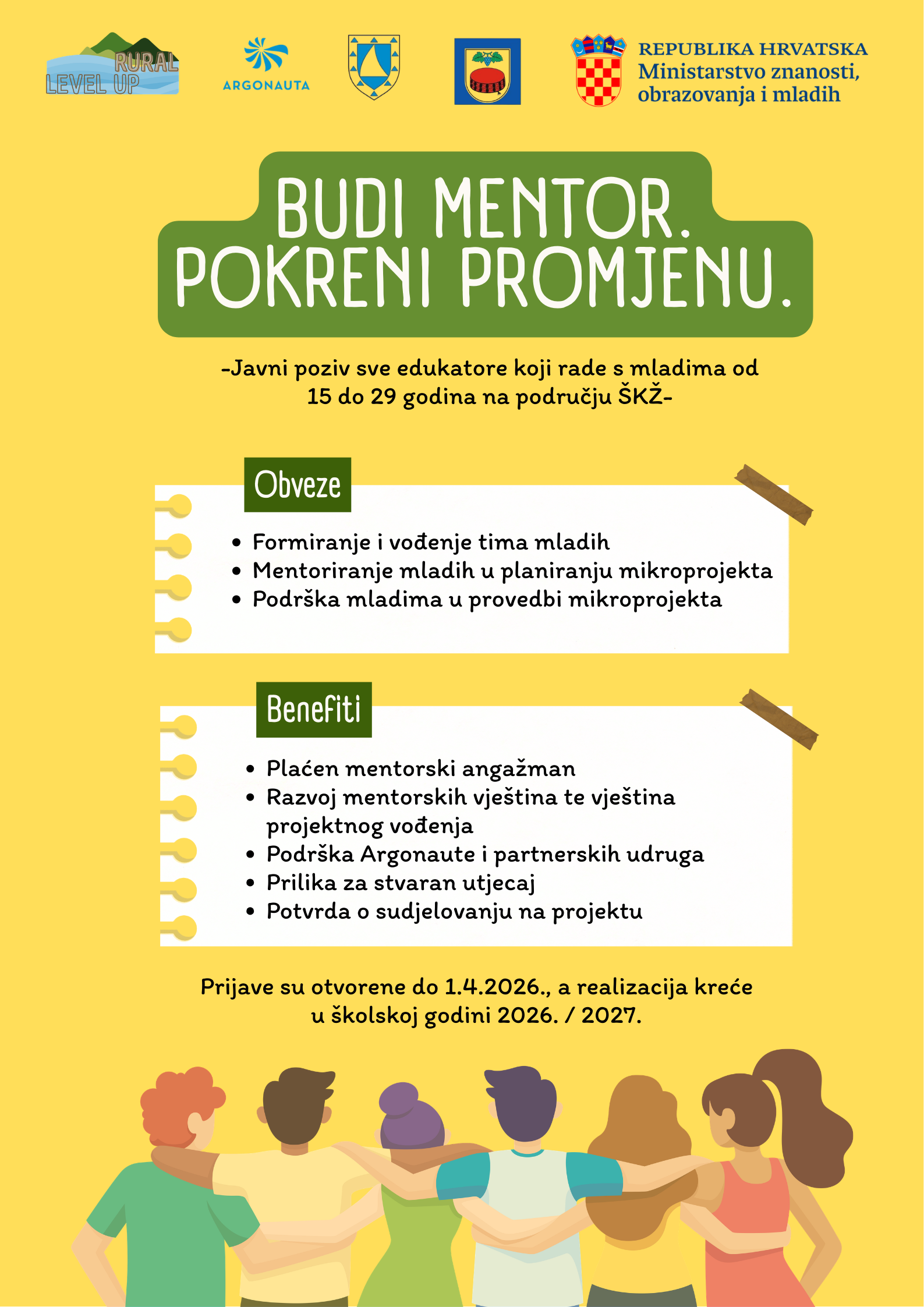 Javni poziv za profesore srednjih škola i edukatore